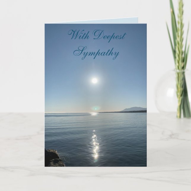 Friedlich Ocean Sympathy Card Karte (Vorderseite)