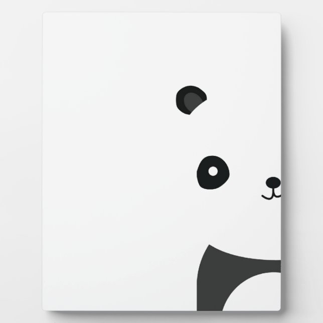 Friedlich Panda Fotoplatte (Vorderseite)