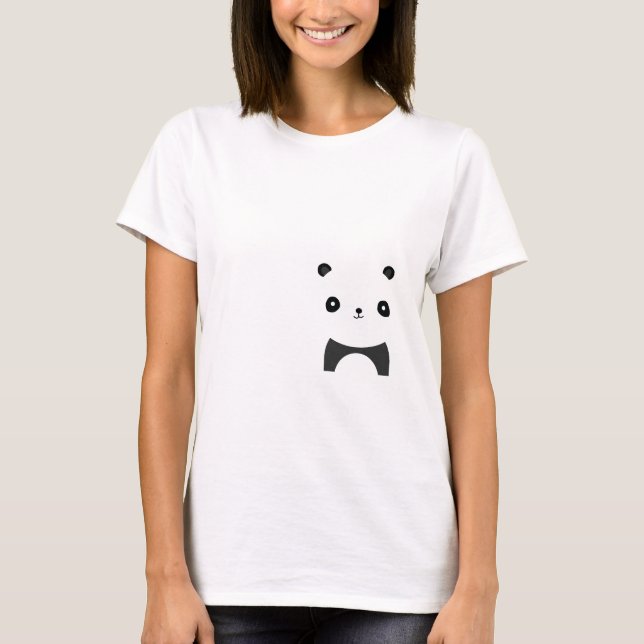 Friedlich Panda T-Shirt (Vorderseite)