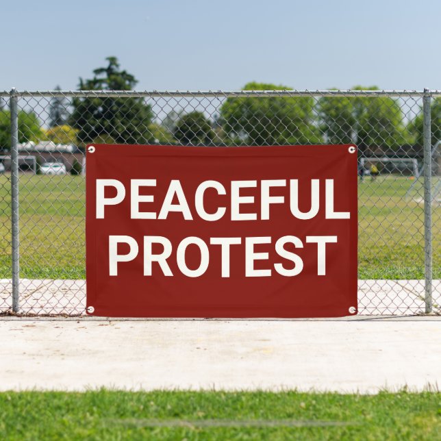 Friedlich Protestbanner Banner (Insitu)