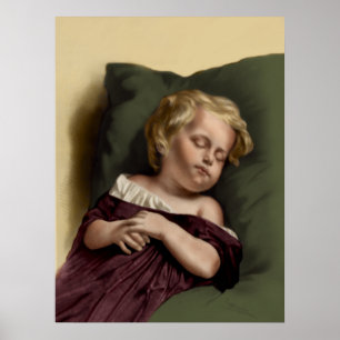 "Friedlich Sleep" Vintage Poster