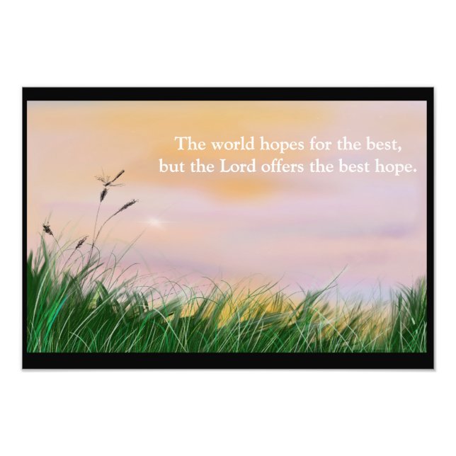 Friedlich Sunset Fotodruck (Vorne)