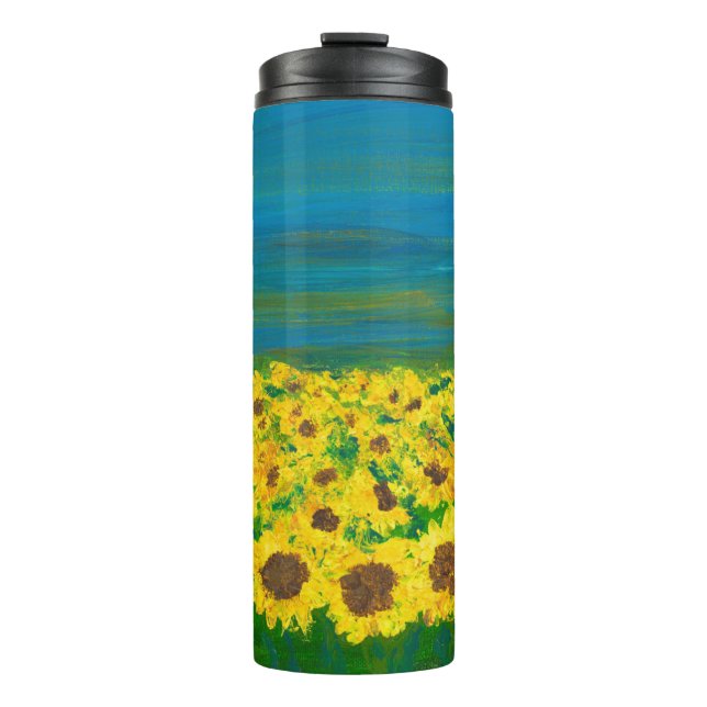Friedlich Ukraine Art Thermal Tumbler Thermosbecher (Vorderseite)