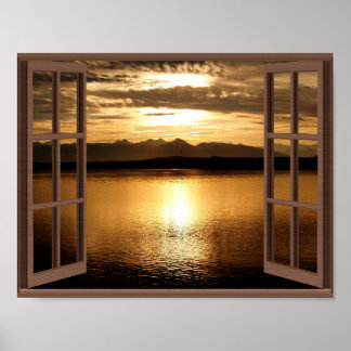 Friedlich und Serene Calm Waters Poster