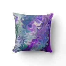 Friedlich verträumte Lila Wirbel, modern abstrakt 