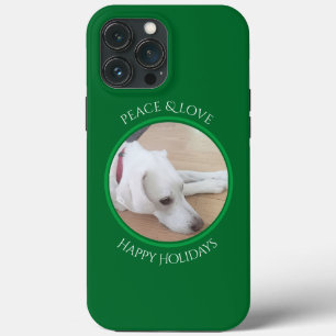 Friedlich White Dog Red Collar Weihnachten Case-Mate iPhone Hülle
