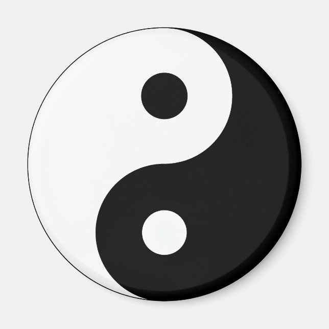 Friedlich Yin Yang Magnet (Vorne)