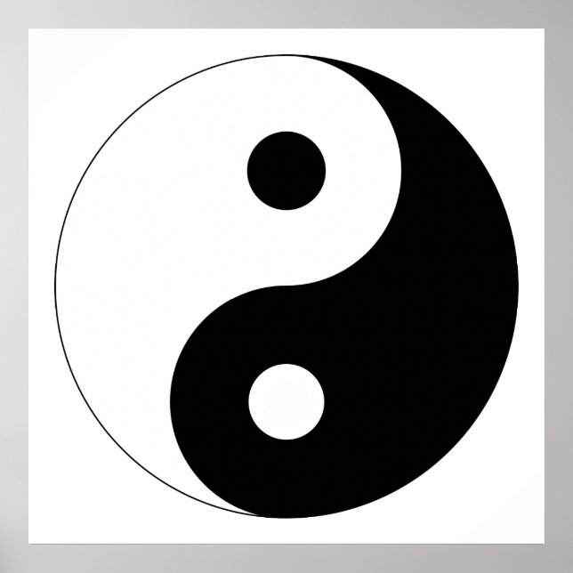 Friedlich Yin Yang Poster (Vorne)