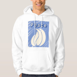 Friedliche Abstrakte Flamme Minimalistische Kunst Hoodie