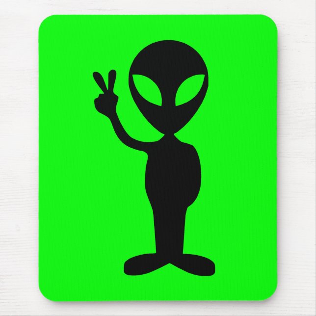 Friedliche Alien Mousepad (Vorne)