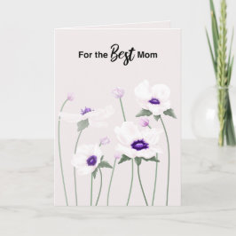 Friedliche Anemone Muttertags-Karte Karte