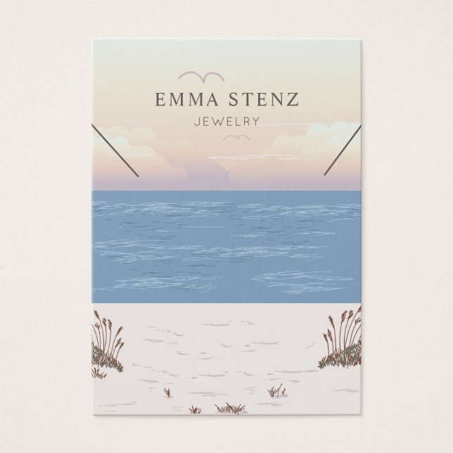 Friedliche Beach Theme-Netzwerkkarte (Vorderseite)