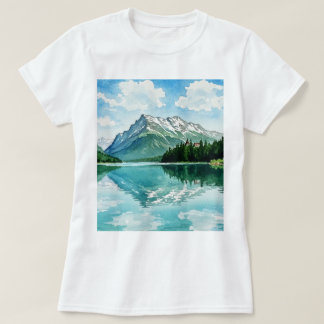 Friedliche Berglandschaft T-Shirt