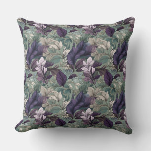 Friedliche Blumen-Träume: Lila- und Lavendel-Elega Kissen