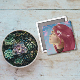 Friedliche Blüte Magnet