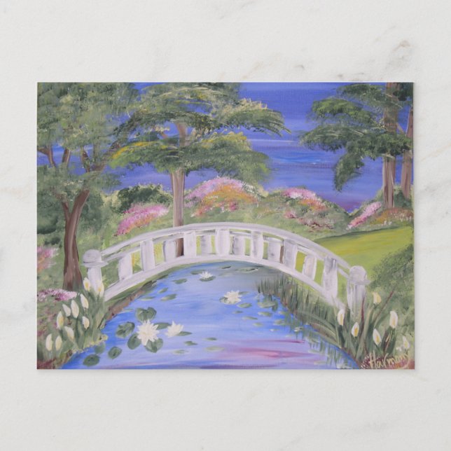 Friedliche Brücke Postkarte (Vorderseite)