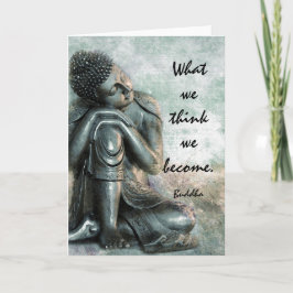 Friedliche Buddha-Wörter von Klugheit Karte