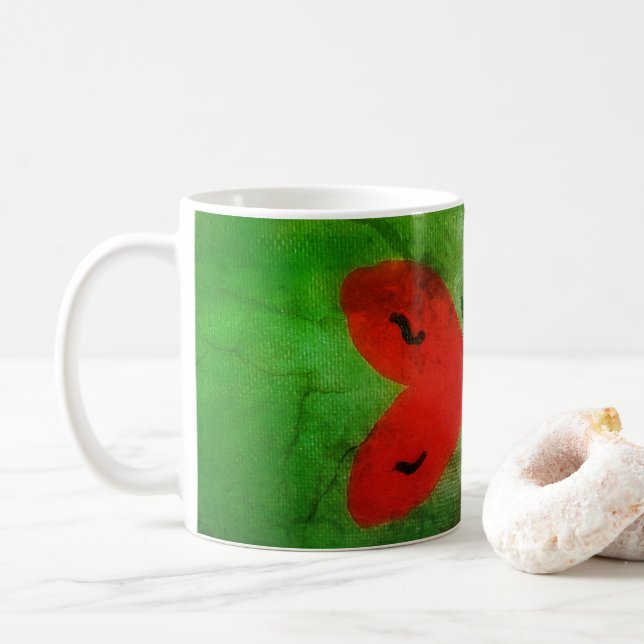 Friedliche Butterfly-Kaffee-Tasse Kaffeetasse (Mit Donut)