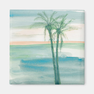 Friedliche Dämmerung tropisch Magnet