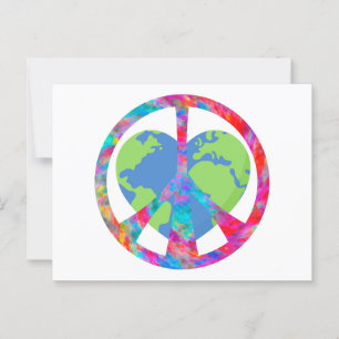 Friedliche Erde Postkarte