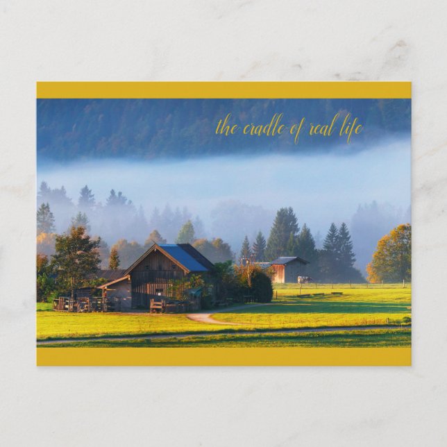friedliche Farm Postkarte (Vorderseite)