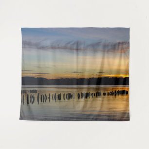 Friedliche Flusslandschaft Wandteppich