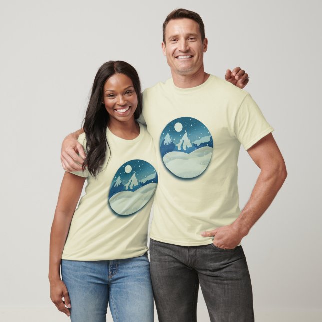 Friedliche Frostlandschaft T-Shirt (Unisex)