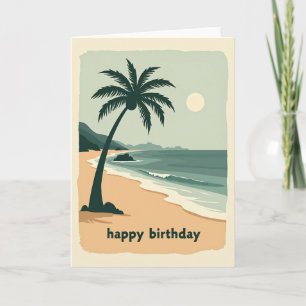 Friedliche Geburtstagskarte Palm Beach Karte