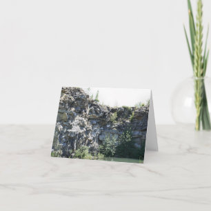 Friedliche Granitsteinbruch-Wand Natur