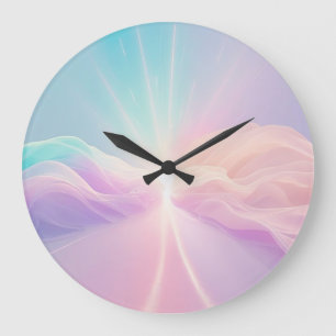 Friedliche Grünlandschaft - Ruhe im Freien Große Wanduhr