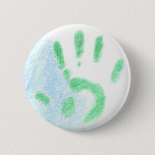 Friedliche Hand Button