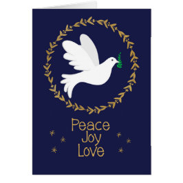 Friedliche Holiday Dove Card
