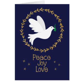 Friedliche Holiday Dove Card