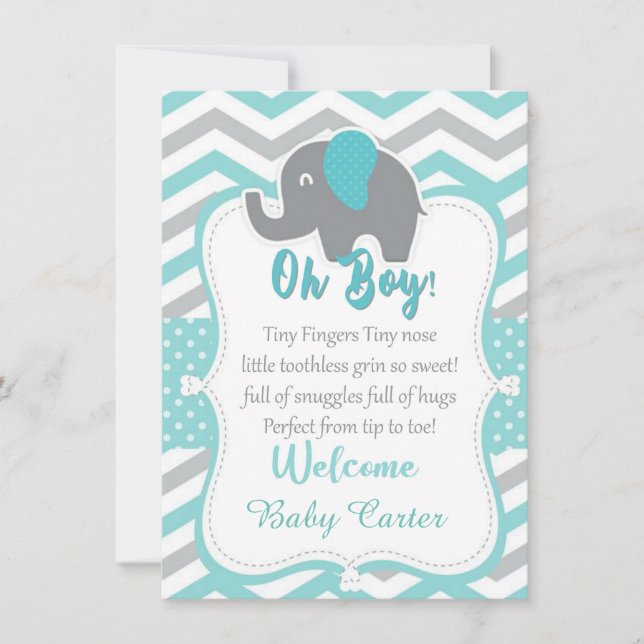 friedliche inaktive Duschkarte Einladung (Vorderseite)