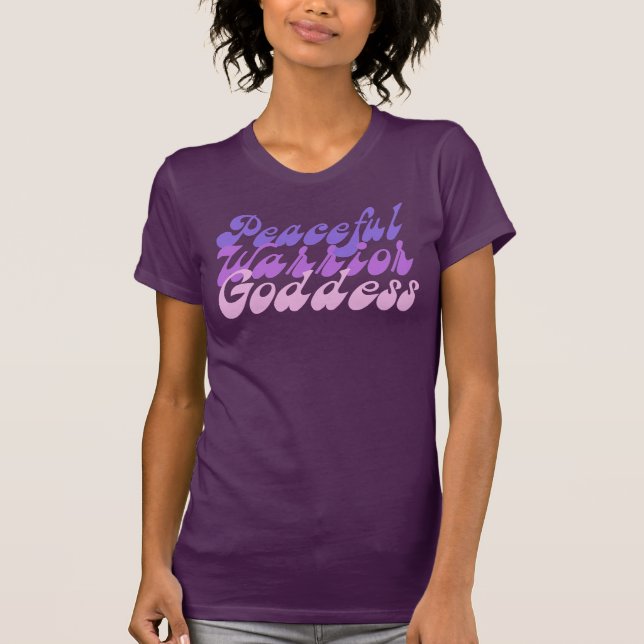 Friedliche Krieger-Göttin T-Shirt (Vorderseite)