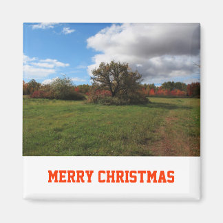 Friedliche Landschaftsfotografie Weihnachten Magnet