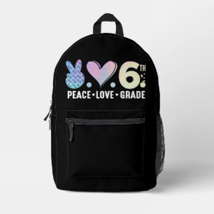 Friedliche Liebe 6. Klasse Zurück in die Schule Bedruckter Rucksack