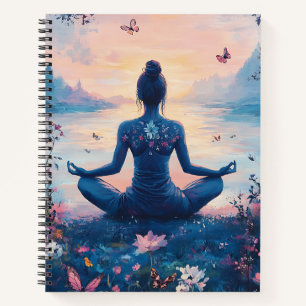 Friedliche Meditation bei Sonnenaufgang (2) Notizbuch