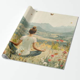 Friedliche Meditation bei Sonnenaufgang (6) Geschenkpapier