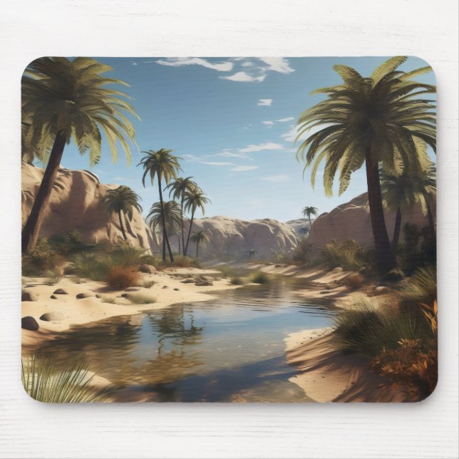 Friedliche Oase Mousepad (Vorne)