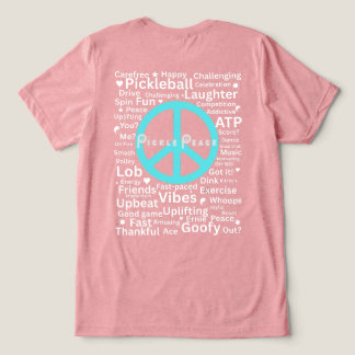 friedliche Pickle-Worte Tri-Blend Shirt