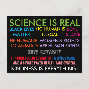 Friedliche Protestkarte Postkarte