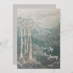 Friedliche Reise Flat Notecard Dankeskarte