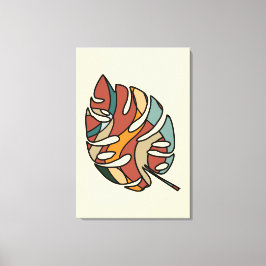 Friedliche Savanne Sanftes Blatt Abstrakt Moderne  Leinwanddruck