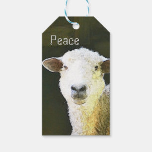 Friedliche Schafe Geschenkanhänger