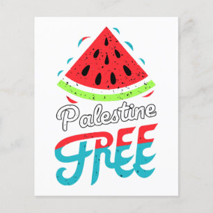 Friedliche Scheiben Watermelon Freie Palästina - U