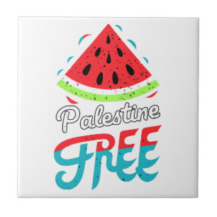 Friedliche Scheiben Watermelon Freie Palästina - U Fliese