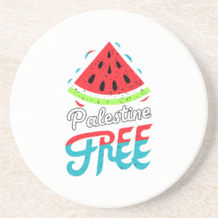 Friedliche Scheiben Watermelon Freie Palästina - U Getränkeuntersetzer