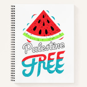 Friedliche Scheiben Watermelon Freie Palästina - U Notizbuch