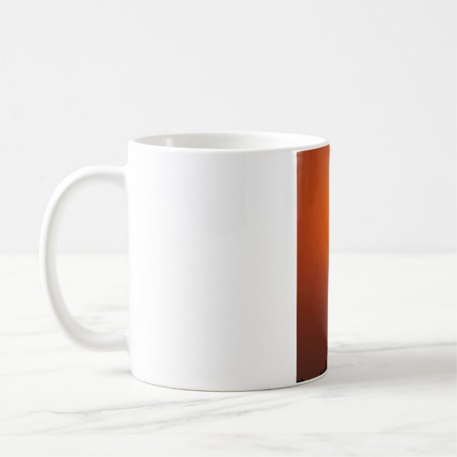 Friedliche Sonnenuntergangs-Storch-Vogel-Silhouett Kaffeetasse (Links)